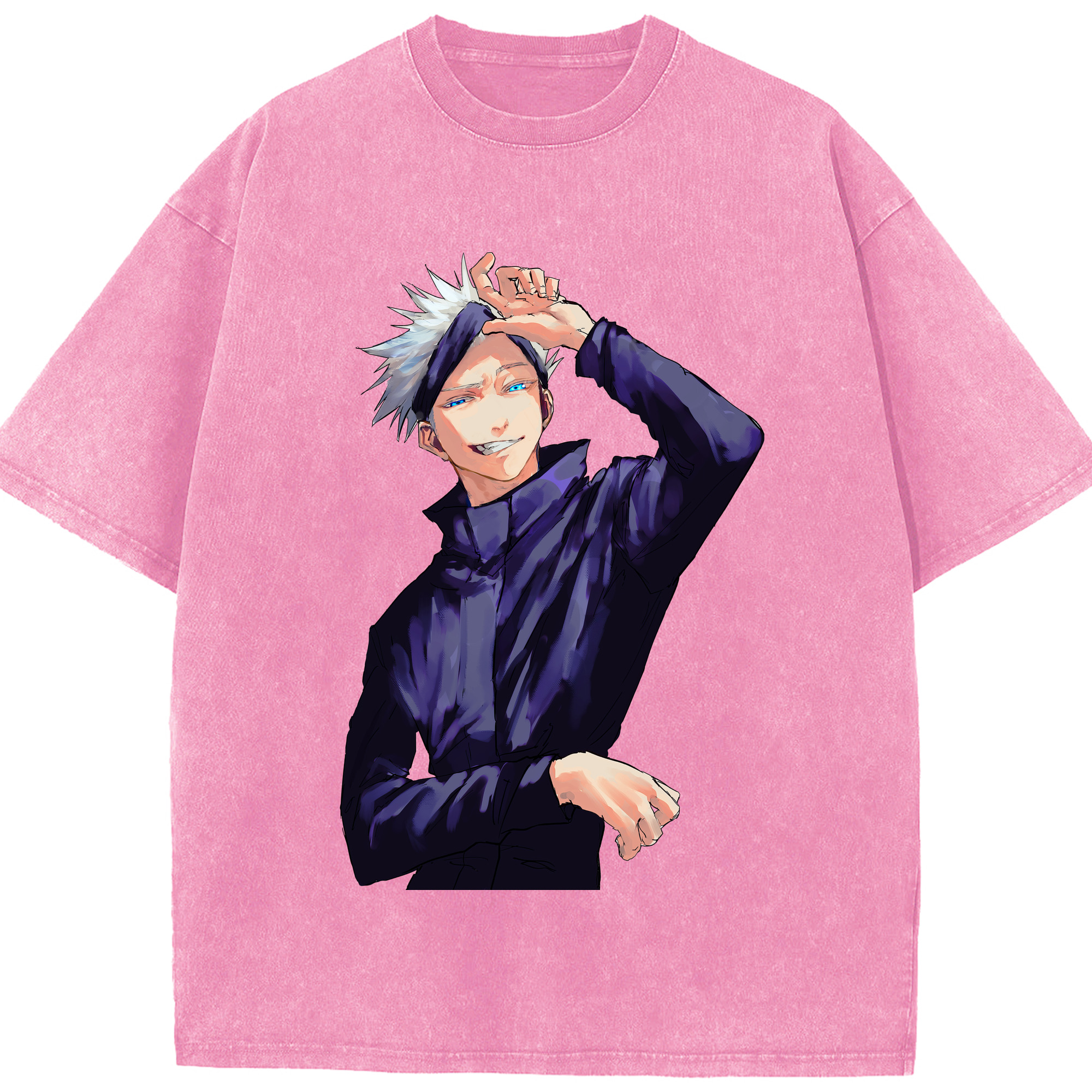 （画像用） 呪術廻戦 Jujutsu Kaisen 綿100% ヴィンテージ風 半袖Tシャツ（フロントプリント）